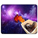 Yanteng Astronauta Sloth Mouse Pad rettangolo Personalizzato per Mouse Pad da Gioco