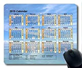 Yanteng Calendario 2019 con tappetini per Le Vacanze Importanti, Tappetino per Il Mouse, notizie sul Cielo Tappetino per Il Mouse