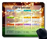 Yanteng Calendario 2019 con tappetini per Le Vacanze Importanti, Tappetino per Mouse, Galassia del Cielo Stellato
