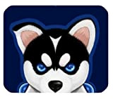 Yanteng Carino divertente faccia buffo cucciolo di cane Siberian Husky rettangolo Mousepad, Personalizza Mousepad