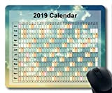 Yanteng Tappetini per Mouse Calendario 2019, Tappetino Mouse per Capodanno, Tappetino Mouse per Giochi di Pittura a Cielo Stellato