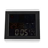 Yardwe - Sveglia multifunzione con display a LED, schermo digitale a colori, temperatura e umidità, orologio elettronico, con controllo del ...