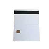 YARONGTECH® - 10 smart card in pvc con chip a contatto bianco SLE4442 con banda magnetica Hico