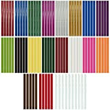 Yeedao 100 Pezzi Stick Di Colla a caldo 19 Colori 7X100mm(12 colori puri + 6 colori glitterati +1 colore trasparente),Colla ...