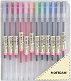 Yishaner, 12 penne creative in gel a 12 colori, 0,5 mm, inchiostro a colori, per scrivere, cancelleria scolastica, ufficio