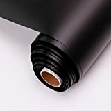 YRYM HT Rotolo di vinile adesivo -12" x 10ft(30 * 305cm) Rotoli di vinile adesivo nero permanente per progetti di ...