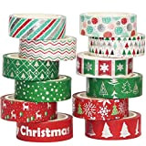 YUBBAEX Washi Tape Set Natale Tape decorative colorati Masking Tape Set per decoratori fai da te scrapbooking adesivo scuola materiale ...