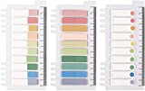 YUBX 30 colori Segnapagina Blocchetti memo adesivi Linguette adesive colorate di carta linguette adesive per Marcatore Segnalibri 200 Pezzi/Branco, 3 ...