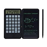 Yunir Calcolatrice Blocco Note, Calcolatrice da 6,5 Pollici e Lavagna LCD 2 in 1 Tipo-C Tavolo da Disegno Ricaricabile con ...
