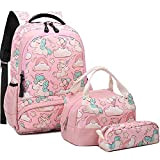 Zaini per ragazze, con unicorno, per studenti, per la scuola, set di borse a tracolla e portamatite. Rosa Mocassini eleganti ...