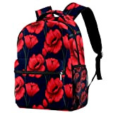 Zaino personalizzato Red Poppy Flowers