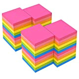 ZCZN - 6 blocchetti di fogli adesivi colorati, 76 x 76 mm, 100 fogli ogni blocco 48 pads multicolore