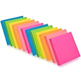 ZCZN 6 Bright color notes Sticky notes,76 x 76 mm confezione da 12 pastiglie/100 fogli/Pad Sticky questione è migliorato, Confezione ...