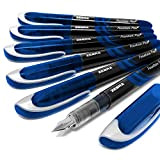 Zebra Fuente – Penna stilografica usa e getta – Inchiostro blu – Confezione da 6