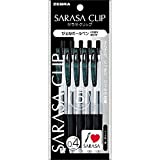 ZEBRA Gel Ink Ballpoint Pen SARASA Clip 0.4 [Black] x 5 pieces (Japan Import)