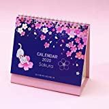 ZJY Calendario 2020 Bello del Gatto e Cherry Blossoms Calendario da Tavolo Fai da Te Tabella Coil Calendari Programma Giornaliero ...