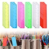 ZoeTekway 18 pezzi plastica colorata trasparente piccolo righello 15 cm bambini piccolo righello scuola elementare flessibile per forniture scolastiche 1 ...