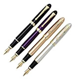 Zoohot 4 pezzi jinhao x450 Penna stilografica pennino medio penna del dirigente aziendale