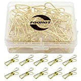Zoohot confezione da 25 oro piccolo fermacarte - multiuso clothesline clip di utilità